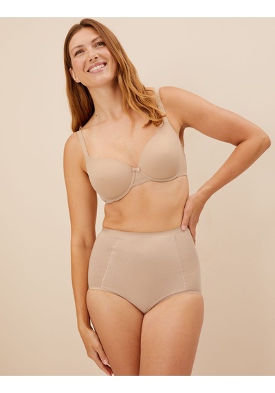 Marks & Spencer 2'li Sıkı Kontrol Tam Külot T32001613 Bej