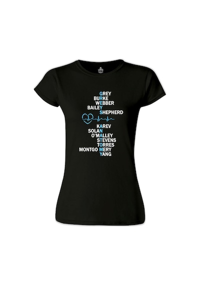 Grey's Anatomy - Grey Siyah Kadın Tshirt 001