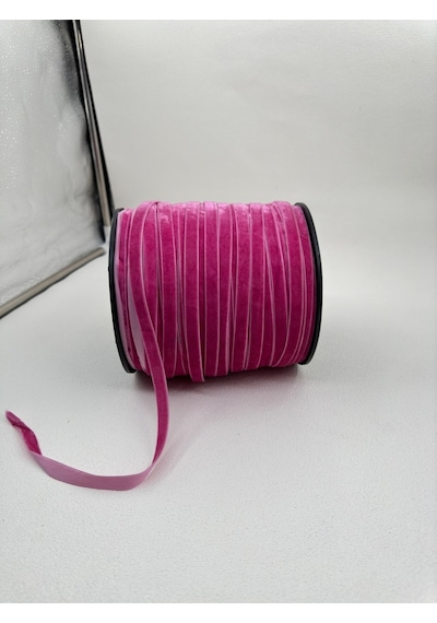 Paşateks- 1 Cm Düz Kadife-5 Metre -t.pembe