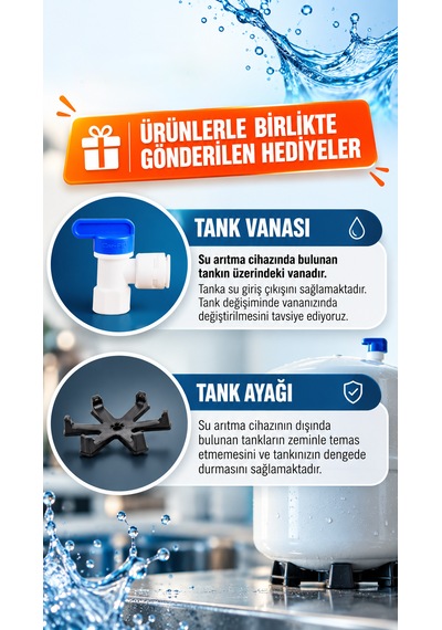 Car-fil Su Arıtma Cihazı Temiz Su Deposu Tankı 12 Litre Nsf Belgeli
