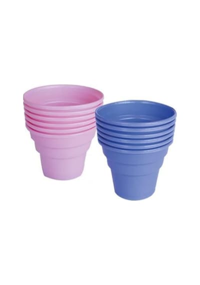 334 Plastik Renkli Cup Bardak 6lı