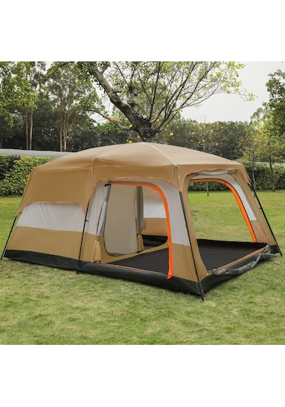 8-10 Kişilik Dayanıklı Kamp Çadırı 420x305x200cm Çok Renkli