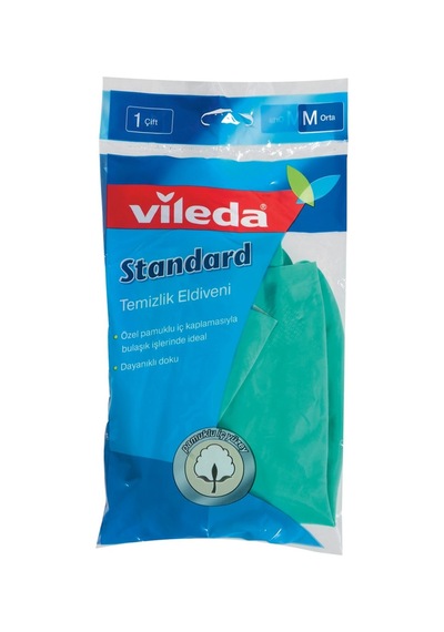 Vileda Standart Eldiven Orta - Bulaşık Eldiveni 8'li Avantaj Paketi - 8 Adet Tarı