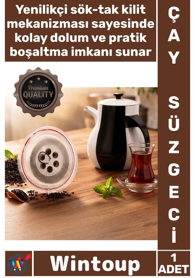 Süzgeç Kalite Bitki Demleme Metal Paslanmaz Çelik Yıldız Tasarımlı Sök Tak Sökülebilir Çay Süzgeci Çok Renkli