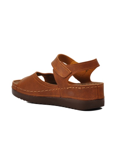 Ayakmod 07-109rr Taba Kadın Sandalet 001