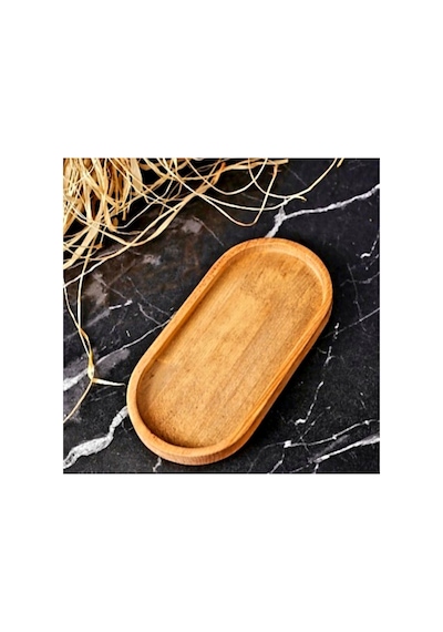 1.kalite Cilalı Lüx Amber Yağdanlık,sıvı Sabunluk Altlık Stand&çok Amaçlı Sunum Tabağı 21x11 Cm Ahşap Ahşap