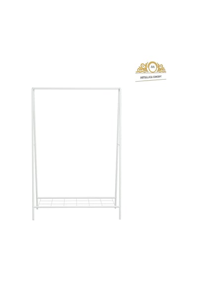 Oval Telli Beyaz Butik Askısı Konfeksiyon Askılık Elbise Askılığı Beyaz