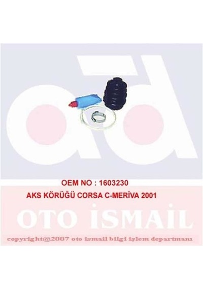 DOĞRU KAUÇUK 852 Aks Körüğü Corsa C Combo Merıva Tigra B