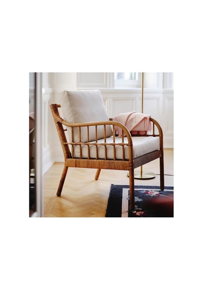 Tr Rattan Berjer Koltuk, 60x60 Cm, Beyaz, Ergonomik Tasarım Diğer