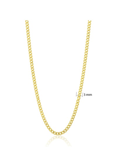 925 Ayar Gümüş Altın Kaplama Gurmet Zincir Kolye - Klasik Erkek Ve Kadın Gold Gurmet Zincir Barcode 925 Ayar Gümüş Altın Kaplama Gurmet Zincir Kolye - Klasik Erkek Ve Kadın Gold Gurmet Zincir Barcode