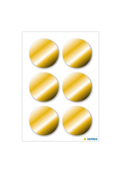 Herma Etiket Altın Yuvarlak 32Mm