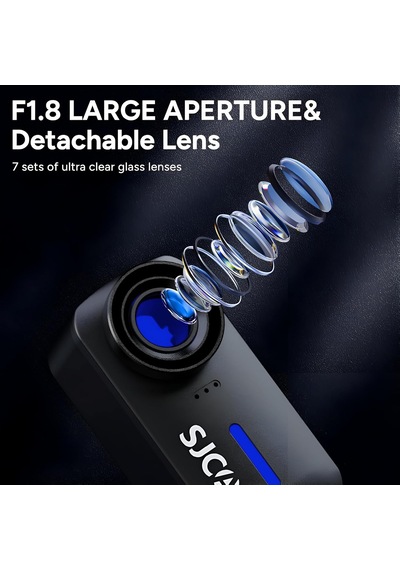 C110+ 4k Wifi F1.8 20mp 170 6 Eksenli Jiroskop Ip65 30 Metre Su Geçirmez Mini Aksiyon Kamerası Siyah Genel