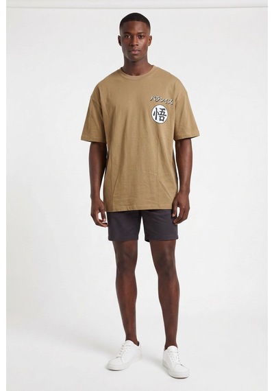 Blow Up Future Gen Son Goku Kahve Oversize Erkek T-shirt 141628 SİYAH