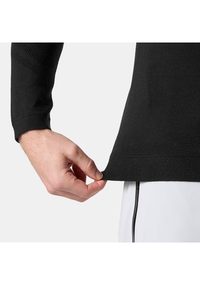 Helly Hansen Lıfa Merıno Knıtevo 1/2 Zıp Termal İçlik Siyah