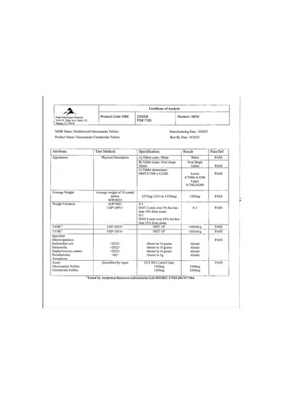 Double Wood Glucosamine Chondroitin Triple Strength 2700mg ...