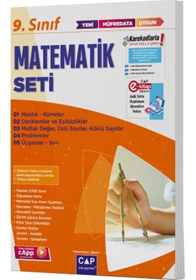 Çap Yayınları 9. Sınıf Matematik Anadolu Seti