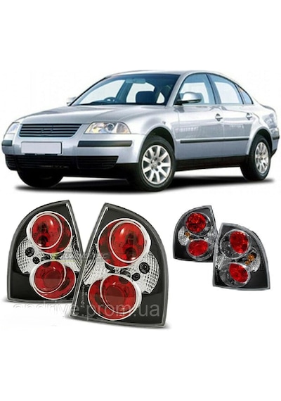 Vw Passat B5.5 2001-2005 Siyah Şeffaf Arka Stop