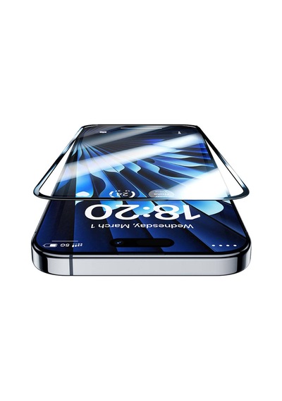 Apple iPhone 15 Pro Max Uyumlu Benks V Pro Sapphire Shield Ekran Koruyucu Kolay Uygulama Aparatlı