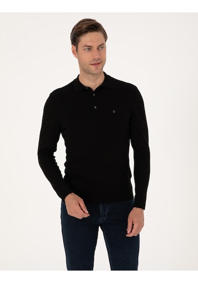 Pierre Cardin Erkek Siyah Kazak /triko 50314189-vr046 Siyah