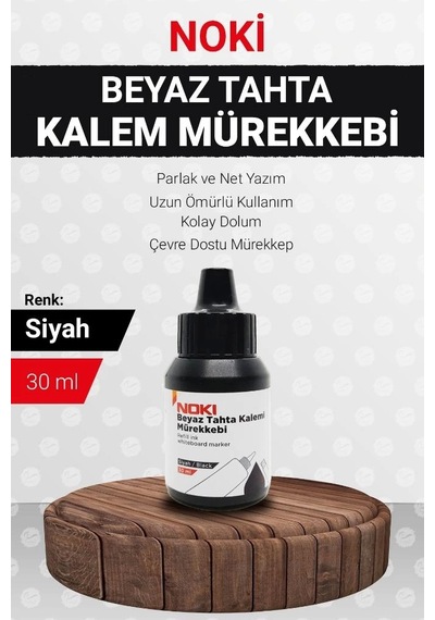 Noki Tahta Kalemi Mürekkebi Siyah 30 Cc Çok Renkli