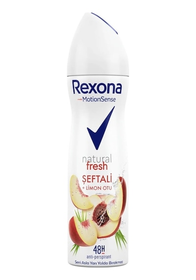 Rexona Natural Fresh Şeftali + Limon Otu Kadın Sprey Deodorant 150 ML