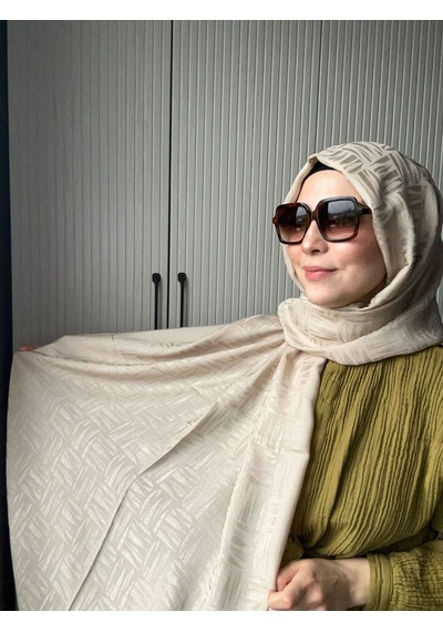 Noura Scarf Elisa Şal Bej Çok Renkli