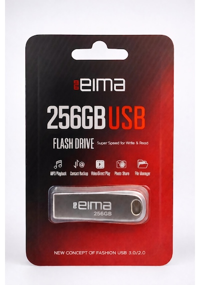 Eima 256gb Usb Flash Bellek Ultra Yüksek Kapasite, Metal Gövde