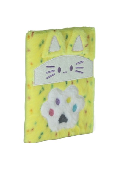 14x20 Cm Peluş Hatıra Günlük Anı Defteri 80 Yaprak Çizgili 28 Çok Renkli