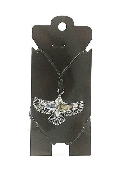 Kore İp Askılı Ve Krom Çelik Kaplamalı Unisex Tribal Kolye Kkrm-07 Gümüş3