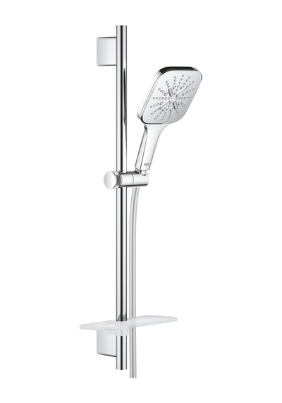 Grohe Rainshower Smartactive 130 Cube Sürgülü Duş Seti, 3 Fonksiyonlu Krom, 26584000 Krom