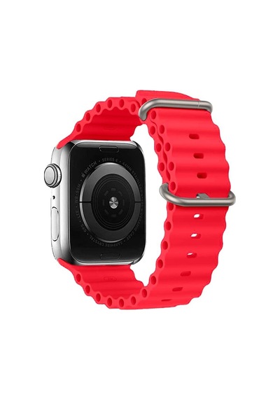 Ally Apple, Uyumlu Watch 7-8 45mm 6-5-4 44mm Watch Ultra 49mm Marine Silikon Kayış Kordon 3-2-1 42mm- 5775