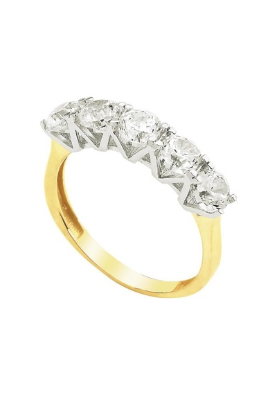 Swarovski Beştaş Yüzük 14 Ayar Altın 2.60 Gram