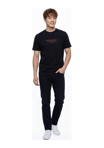 Erkek T-shirt Lf2042994 Siyah