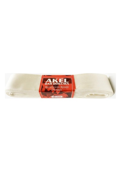 Dar Dokuma Beyaz Saten Kurdele - 2 Cm. X 10 Metre - 5 Adet Tüm Yaşlar