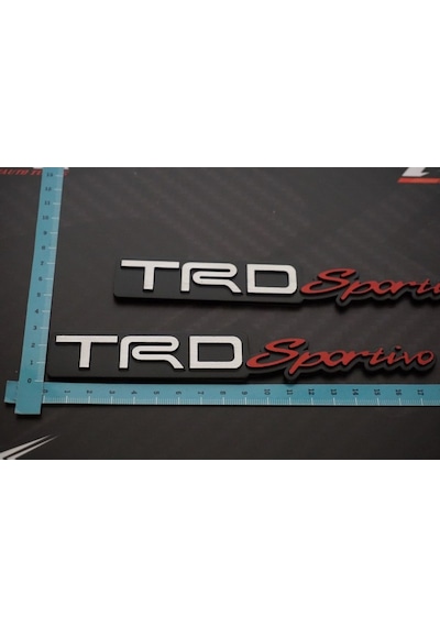 Toyota Trd Sportivo Çamurluk 3M 3D Krom Metal Logo Amblem New Sty (547919582)