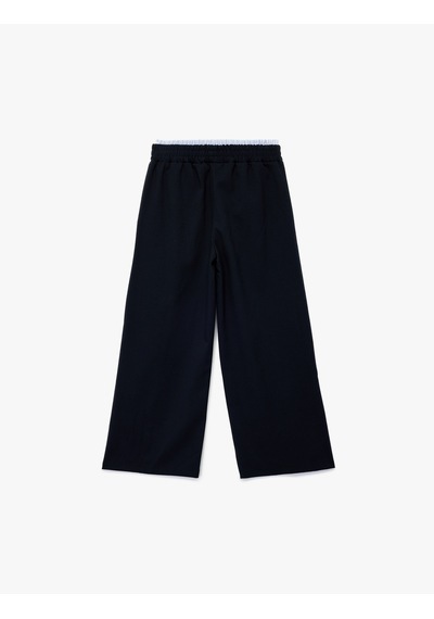 Koton Beli Lastikli Viskon Karışımlı Basic Geniş Paça Pantolon Lacivert 6wkg40019aw Lacivert Koton Beli Lastikli Viskon Karışımlı Basic Geniş Paça Pantolon Lacivert 6wkg40019aw Lacivert