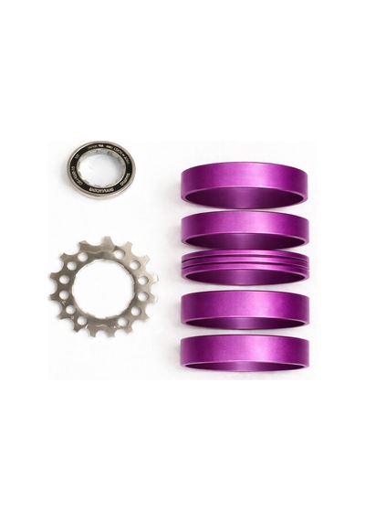 Shımano Sıngle Speed Tek Dişli Kit 17t Mor