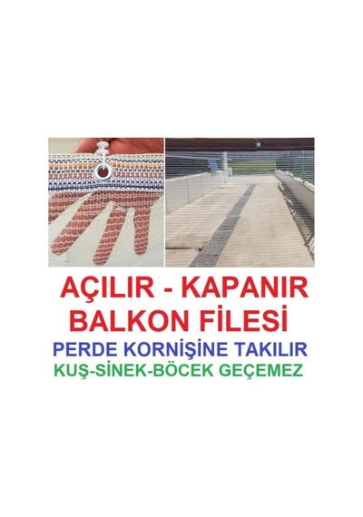 Ekodoğa Balkon Filesi Kedi Kuş Önleme 3x5m
