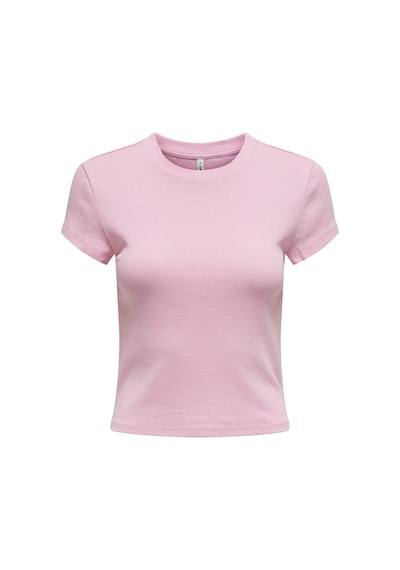 Only Onlelına S/s O-neck Short Top Jrs Noos Kadın Pembe Bluz - 15320229 Pembe
