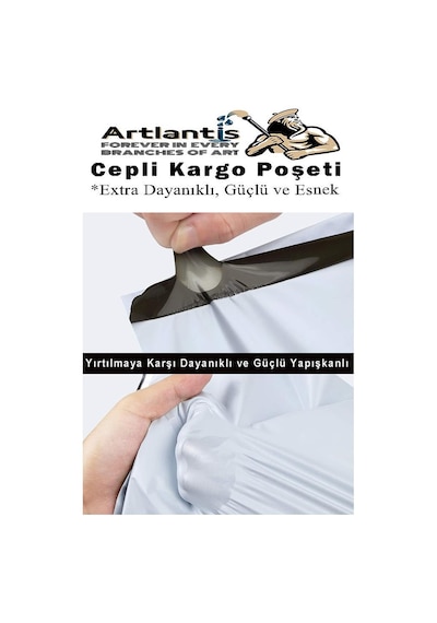 Plastik Kargo Poşeti Cepli 18x25+5 Cm 50 Adet 1 Paket Ekonomik Cepli Kargo Poşeti Dayanıklı Gri Esnek 1 Adet