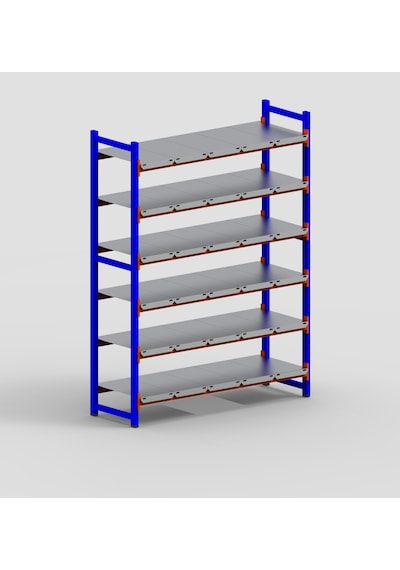 Raf Burada 6 Katlı Depo Rafı - 300-350 Kg Taşıma Kapasiteli Hafif Rack Raf- 60x150x200 cm