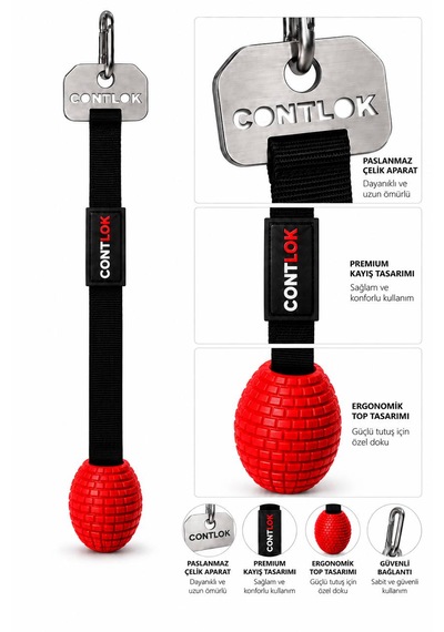 Bilek Güreşi Rotasyon Topu L Beden 58mm Kırmızı