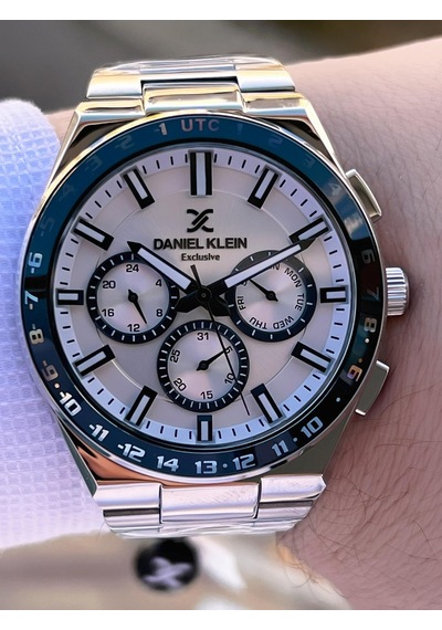 Daniel Klein İç Fonksiyonları Aktif 30 Mt Suya Dayanıklı 2 Yıl Garantili Erkek Kol Saati Fg.13522.1 Gri