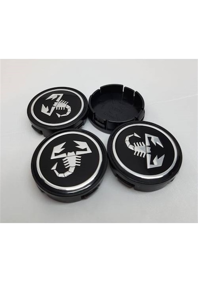 Jant Göbeği 55-58 Mm 4'Lü Abarth Akrep Siyah