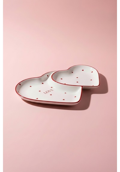 Karaca Heart To Heart Kalp Detaylı Sunumluk 26 Cm Kırmızı