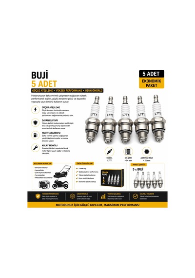 5 Adet Küçük Buji L7tc