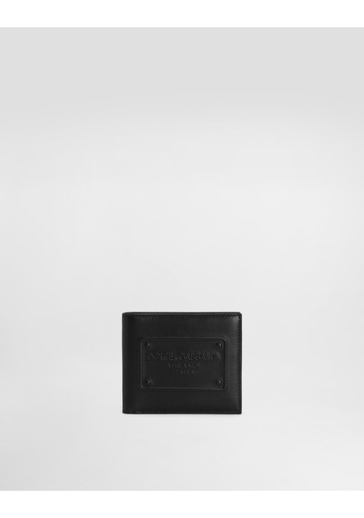 Dolce & Gabbana Black Men's Leather Wallet Siyah