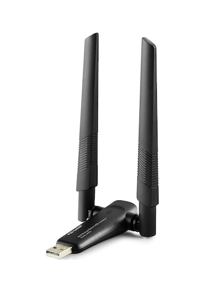 Usb Wıfı Adaptor 2.4ghz&amp 5ghz Aıc8800d Ax1800 Wifi6 Siyah Uax04 Evimdeyokyok