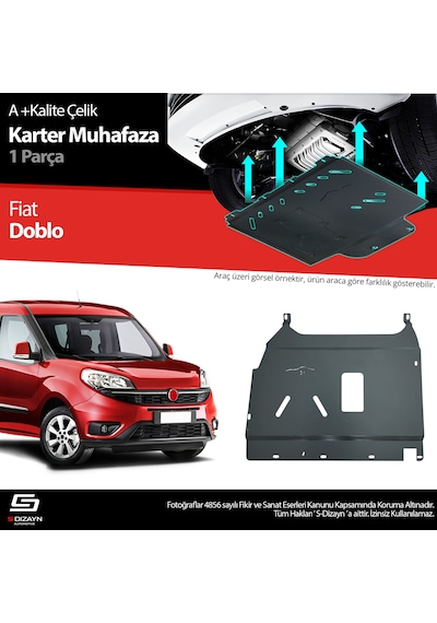 S-dizayn Fiat Doblo 2 Çelik Karter Muhafaza Koruma 2010-2022 A+ Kalite