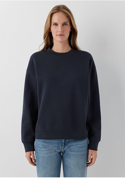 Mavi Yuvarlak Yaka Basıc Sweatshırt Kuzgun Lacivert Kadın Sweatshirt M1s10576-70499